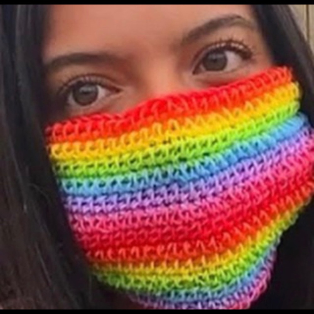 Rainbow Loom face mask